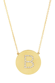  Round Initial Necklace